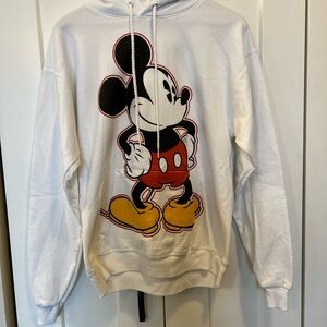 Disney White Hoodie with Mickey Mouse Graphic